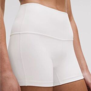 lululemon white align hr short 4" size 4 NWT